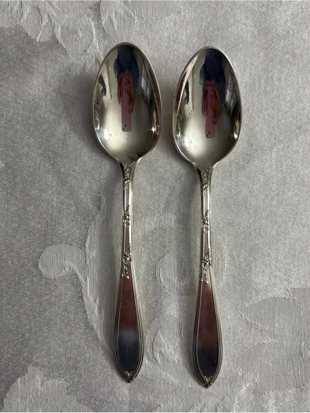 Stratford Silver Co ROSEMARY Flatware 2 Teaspoon Silverware 5.25 Inches